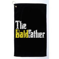 The Baldfather Funny Birthday For Bald Golf Towel