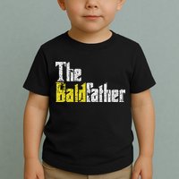The Baldfather Funny Birthday For Bald Toddler T-Shirt