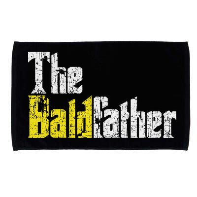 The Baldfather Funny Birthday For Bald Microfiber Hand Towel