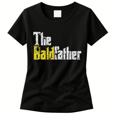 The Baldfather Funny Birthday For Bald Womens T-Shirt
