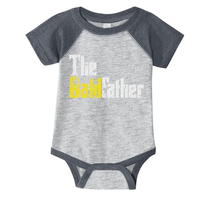 The Baldfather Funny Birthday For Bald Infant Baby Jersey Bodysuit