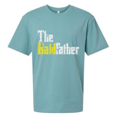 The Baldfather Funny Birthday For Bald Sueded Cloud Jersey T-Shirt