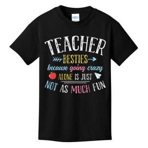 Teacher Besties Funny Teacher Kids T-Shirt