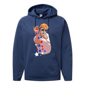 Trump Bae Funny 4th Of July Trump Salt Cool Gift Performance Fleece Hoodie