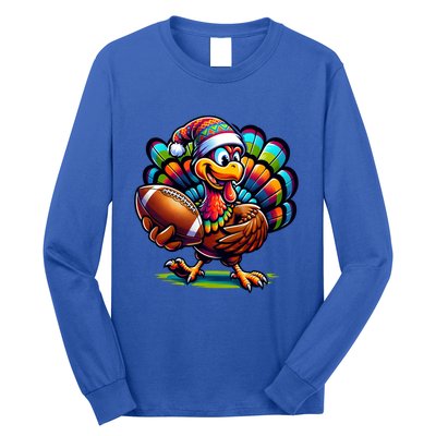 Turkey Bowl Family Football Game Thanksgiving Quarterback Gift Long Sleeve Shirt