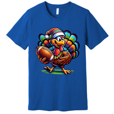 Turkey Bowl Family Football Game Thanksgiving Quarterback Gift Premium T-Shirt