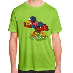 Turkey Bowl Football Player Family Thanksgiving Game Meme Gift Adult ChromaSoft Performance T-Shirt