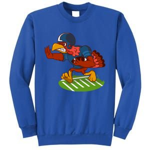 Turkey Bowl Football Player Family Thanksgiving Game Meme Gift Sweatshirt