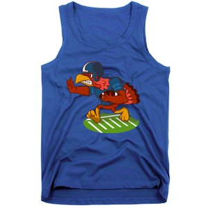 Turkey Bowl Football Player Family Thanksgiving Game Meme Gift Tank Top