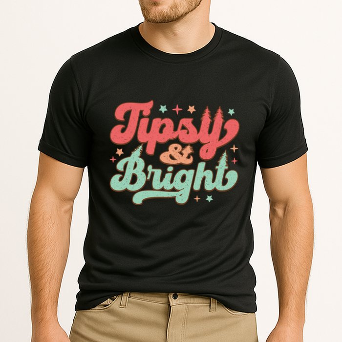 Tipsy & Bright Festive Graphic Performance Shirt
