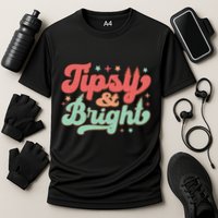 Tipsy & Bright Festive Graphic Performance Shirt