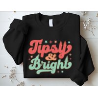 Tipsy & Bright Festive Graphic Sweatshirt