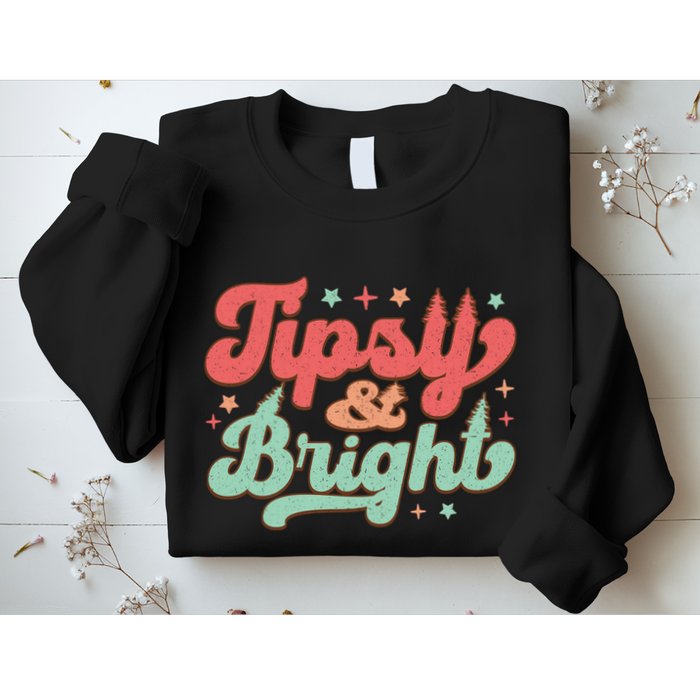 Tipsy & Bright Festive Graphic Sweatshirt