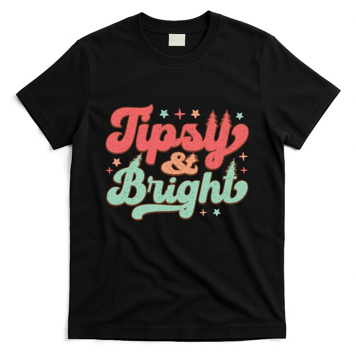 Tipsy & Bright Festive Graphic T-Shirt