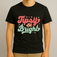 Tipsy & Bright Festive Graphic T-Shirt