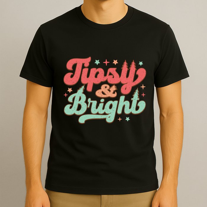 Tipsy & Bright Festive Graphic T-Shirt