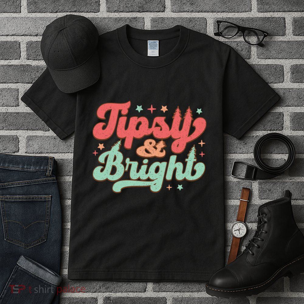 Tipsy & Bright Festive Graphic Tall T-Shirt