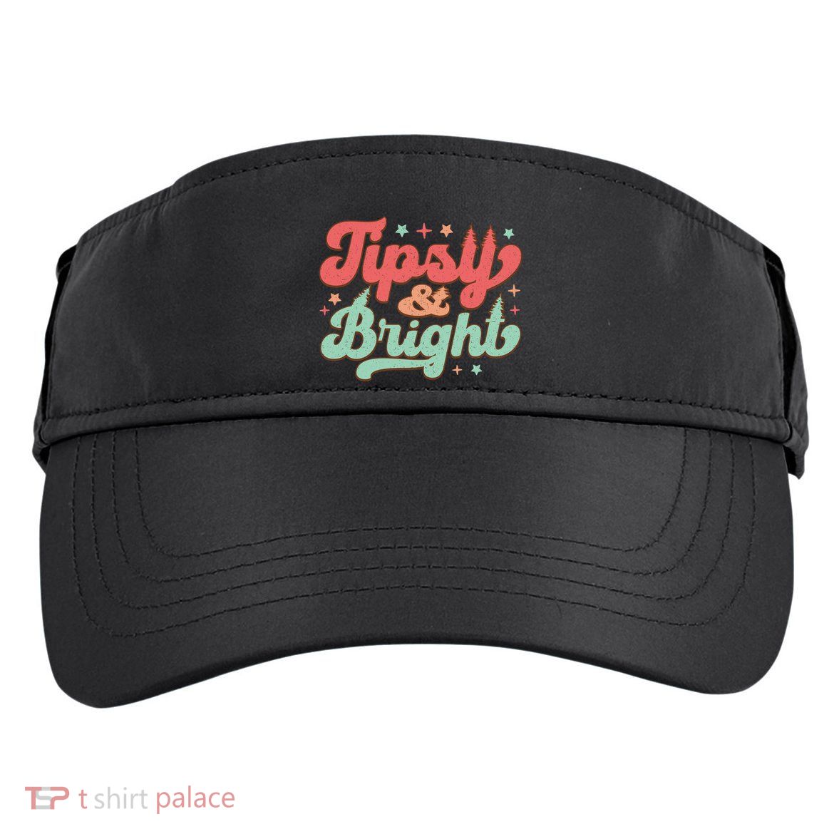 Tipsy & Bright Festive Graphic Adult Drive Performance Visor