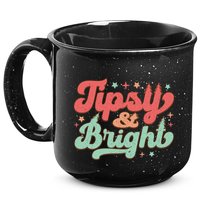 Tipsy & Bright Festive Graphic 15oz Campfire Ceramic Mug