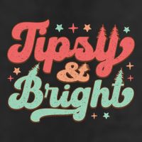 Tipsy & Bright Festive Graphic 15oz Campfire Ceramic Mug