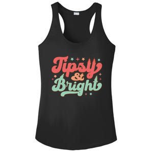 Tipsy & Bright Festive Graphic Ladies PosiCharge Competitor Racerback Tank