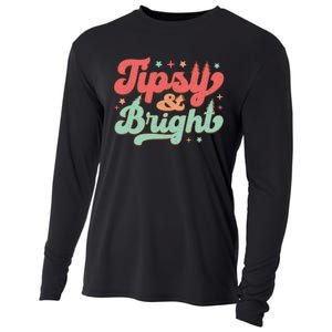 Tipsy & Bright Festive Graphic Cooling Performance Long Sleeve Crew