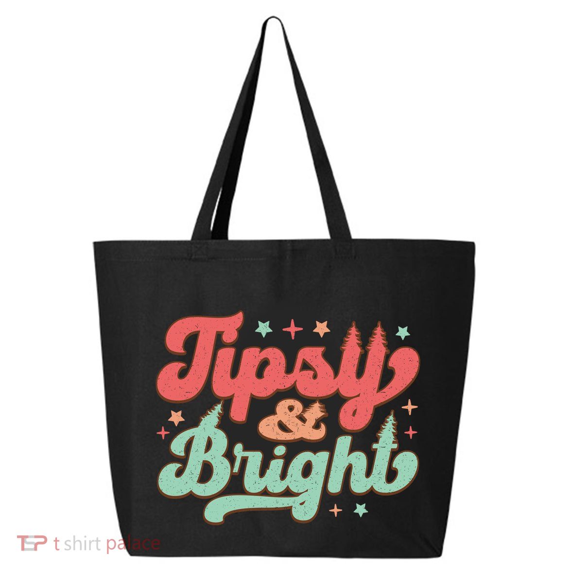 Tipsy & Bright Festive Graphic 25L Jumbo Tote