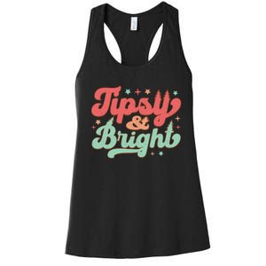 Tipsy & Bright Festive Graphic Women's Racerback Tank