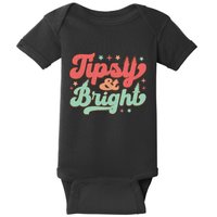 Tipsy & Bright Festive Graphic Baby Bodysuit