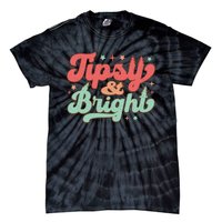 Tipsy & Bright Festive Graphic Tie-Dye T-Shirt