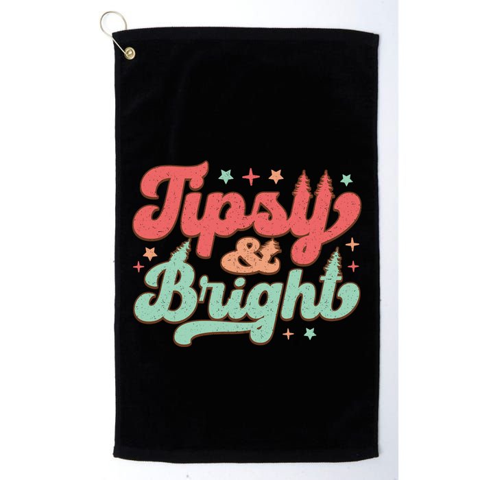Tipsy & Bright Festive Graphic Golf Towel
