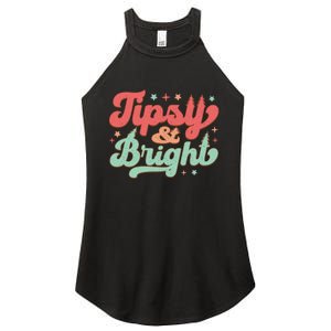 Tipsy & Bright Festive Graphic Women's Perfect Tri Rocker Tank