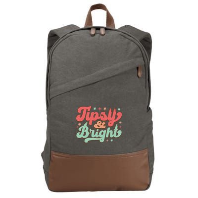 Tipsy & Bright Festive Graphic Cotton Canvas Backpack