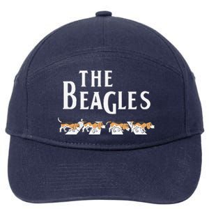 The Beagles Funny Beagle Owner Gift Dog Music Lover Outfit 7-Panel Snapback Hat