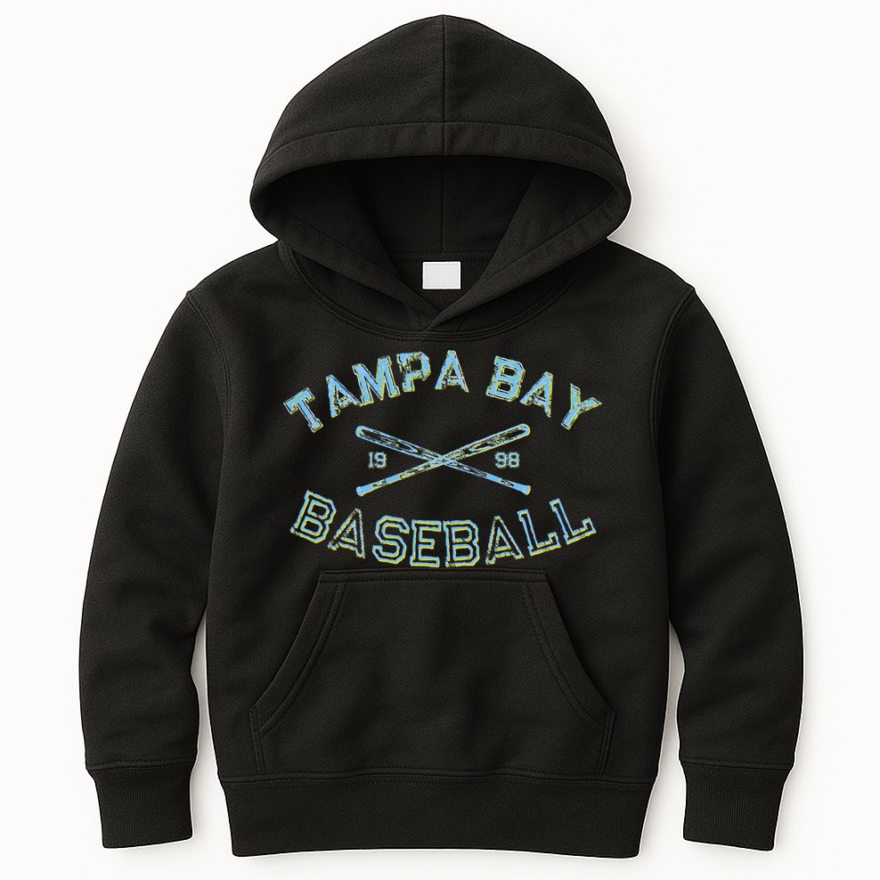 Tampa Bay Florida Baseball Fan Kids Hoodie