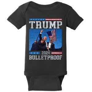 Trump Bulletproof Fight Fist Legend Donald Trump 2024 Baby Bodysuit