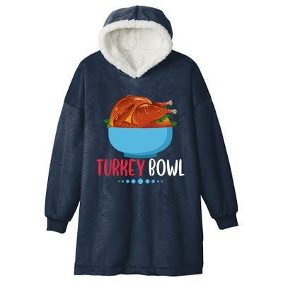 Turkey Bowl Gift Hooded Wearable Blanket