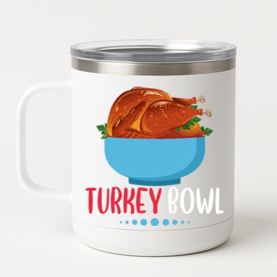 Turkey Bowl Gift 12 oz Stainless Steel Tumbler Cup