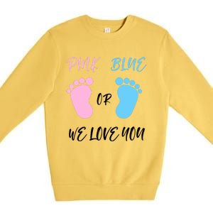 Team Boy Girl Gender Reveal Gift Premium Crewneck Sweatshirt