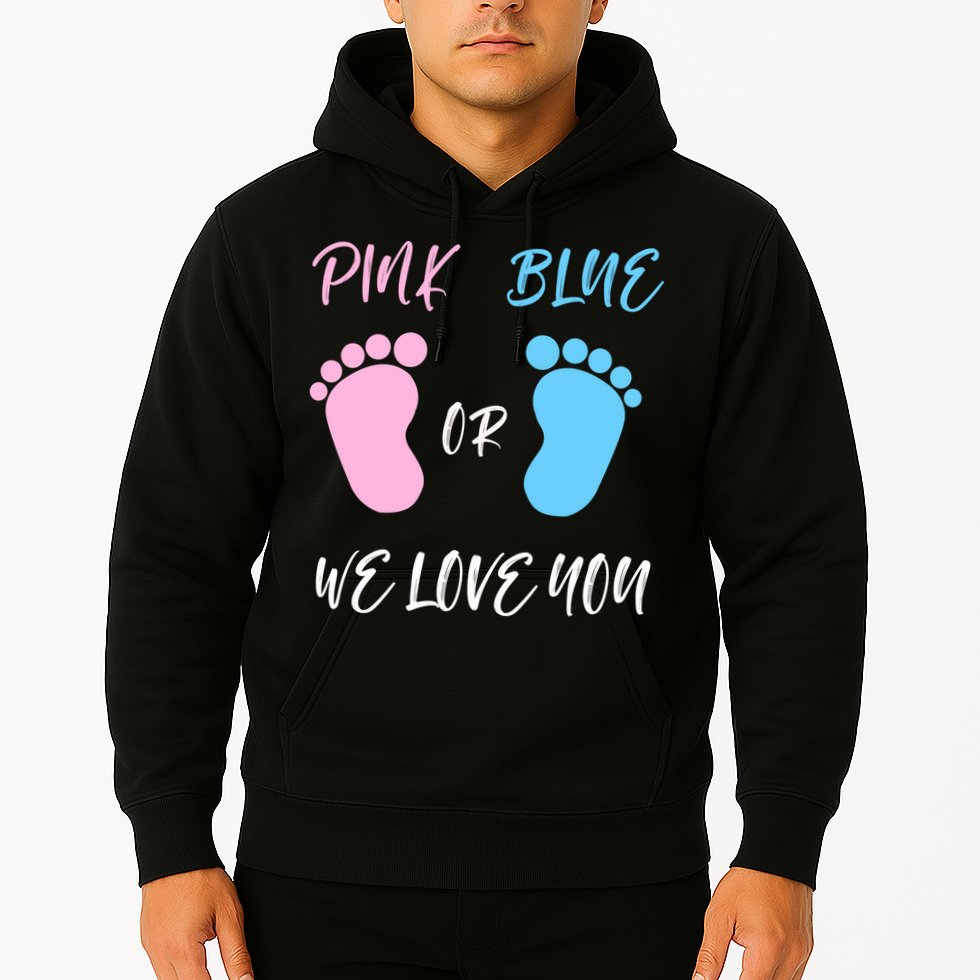 Team Boy Girl Gender Reveal Gift Hoodie