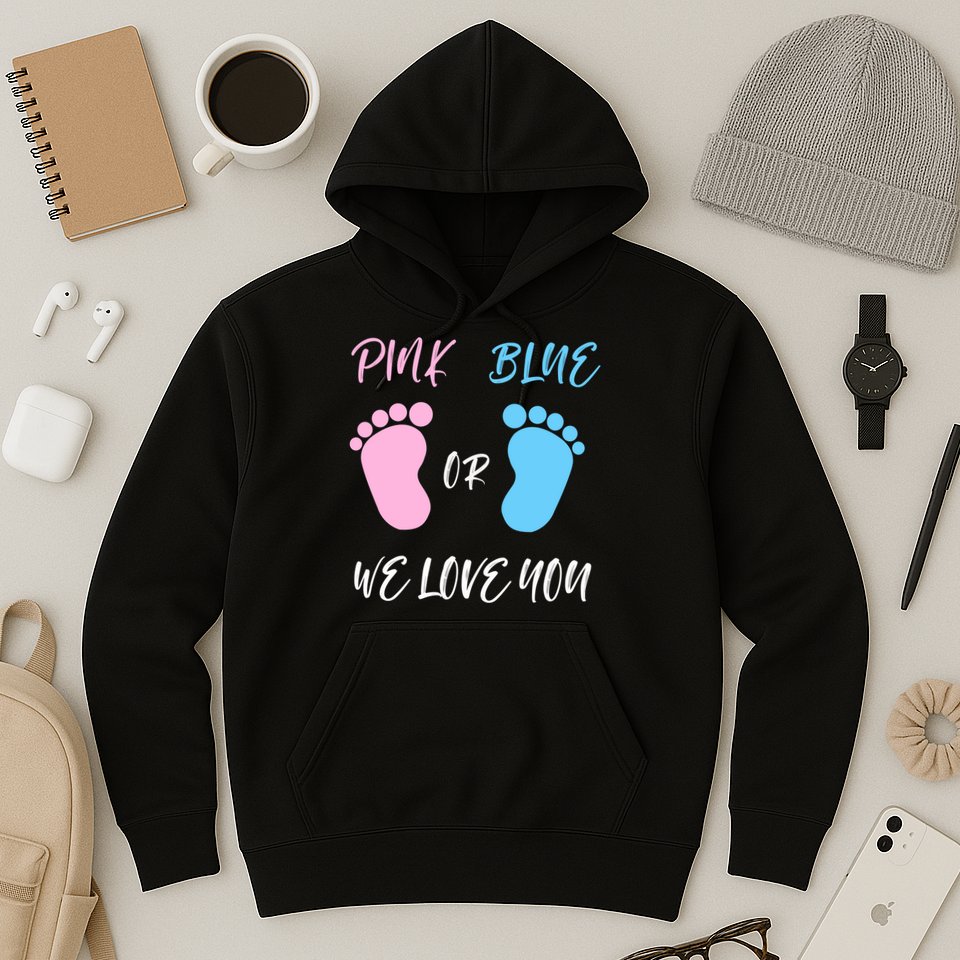 Team Boy Girl Gender Reveal Gift Hoodie