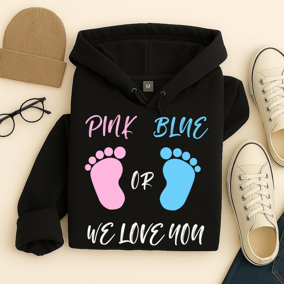 Team Boy Girl Gender Reveal Gift Hoodie