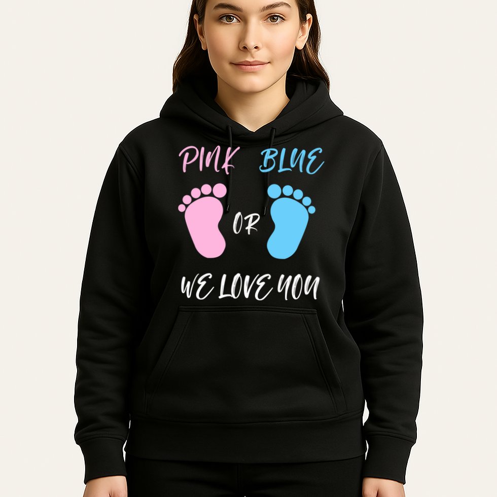 Team Boy Girl Gender Reveal Gift Hoodie