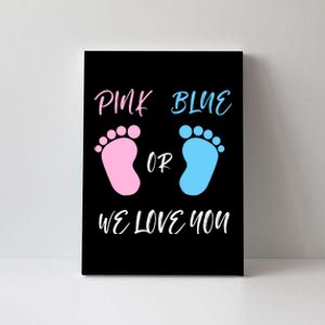 Team Boy Girl Gender Reveal Gift Canvas