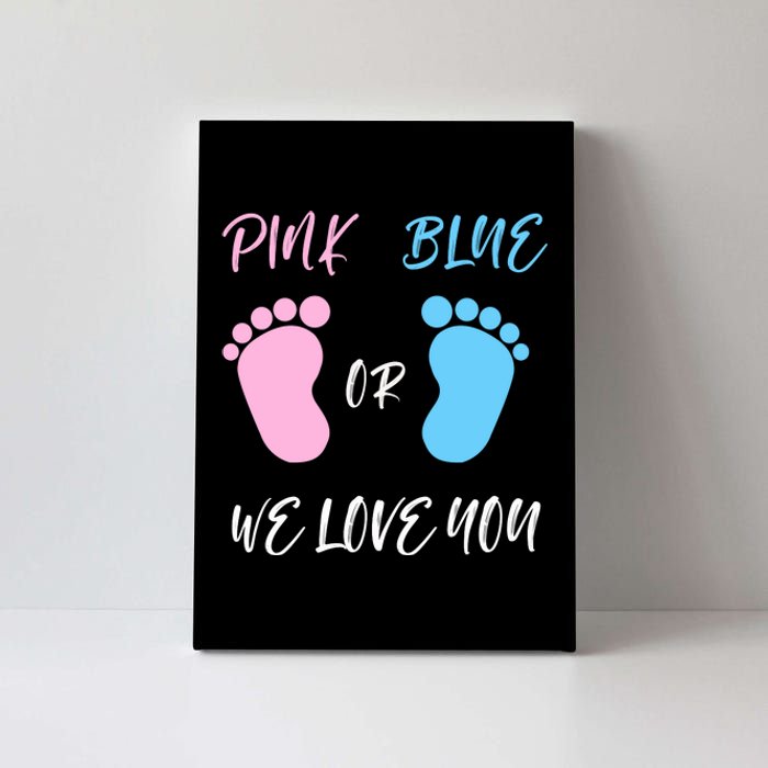 Team Boy Girl Gender Reveal Gift Canvas