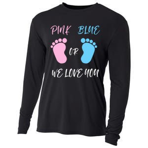 Team Boy Girl Gender Reveal Gift Cooling Performance Long Sleeve Crew