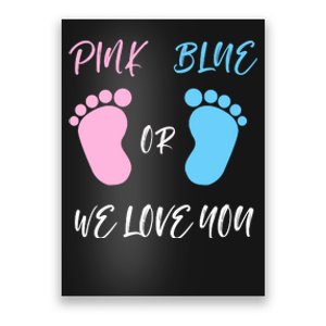 Team Boy Girl Gender Reveal Gift Poster