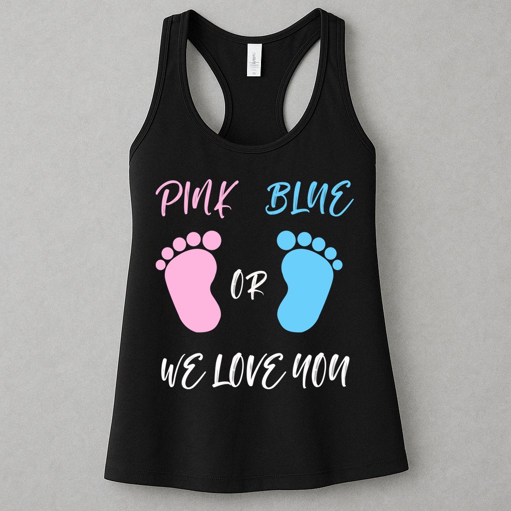 Team Boy Girl Gender Reveal Gift Womens Tank Top