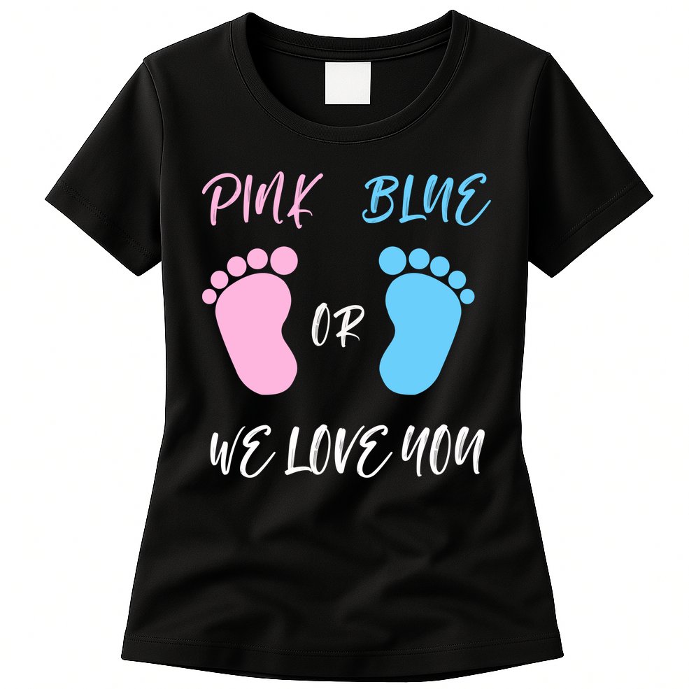 Team Boy Girl Gender Reveal Gift Womens T-Shirt