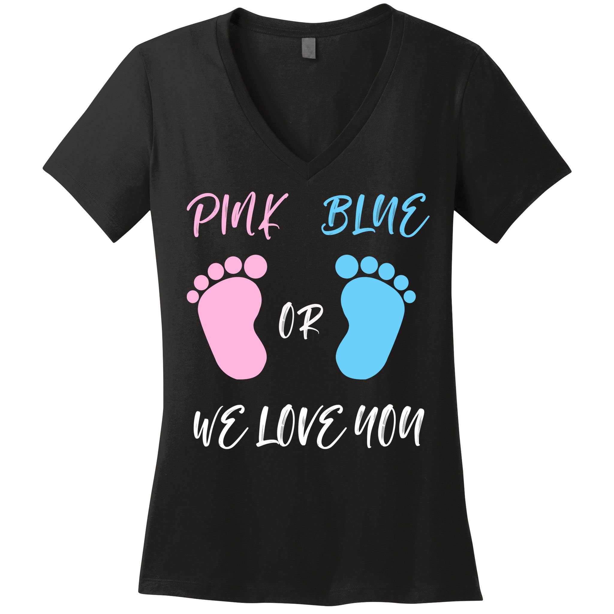 Team Boy Girl Gender Reveal Gift Women's V-Neck T-Shirt